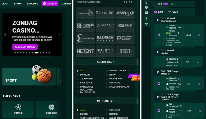 spinbetter casino mobiele browser